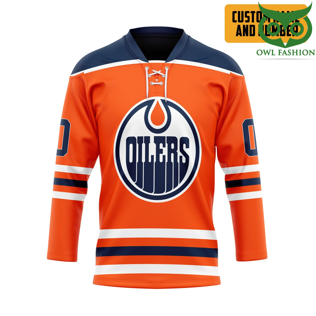 Edmonton Oilers NHL Custom Name Number Hockey Jersey
