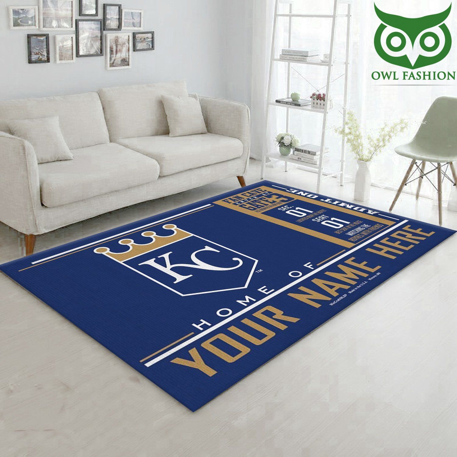 Kansas City Royals Wincraft Personalized MLB Area carpet rug