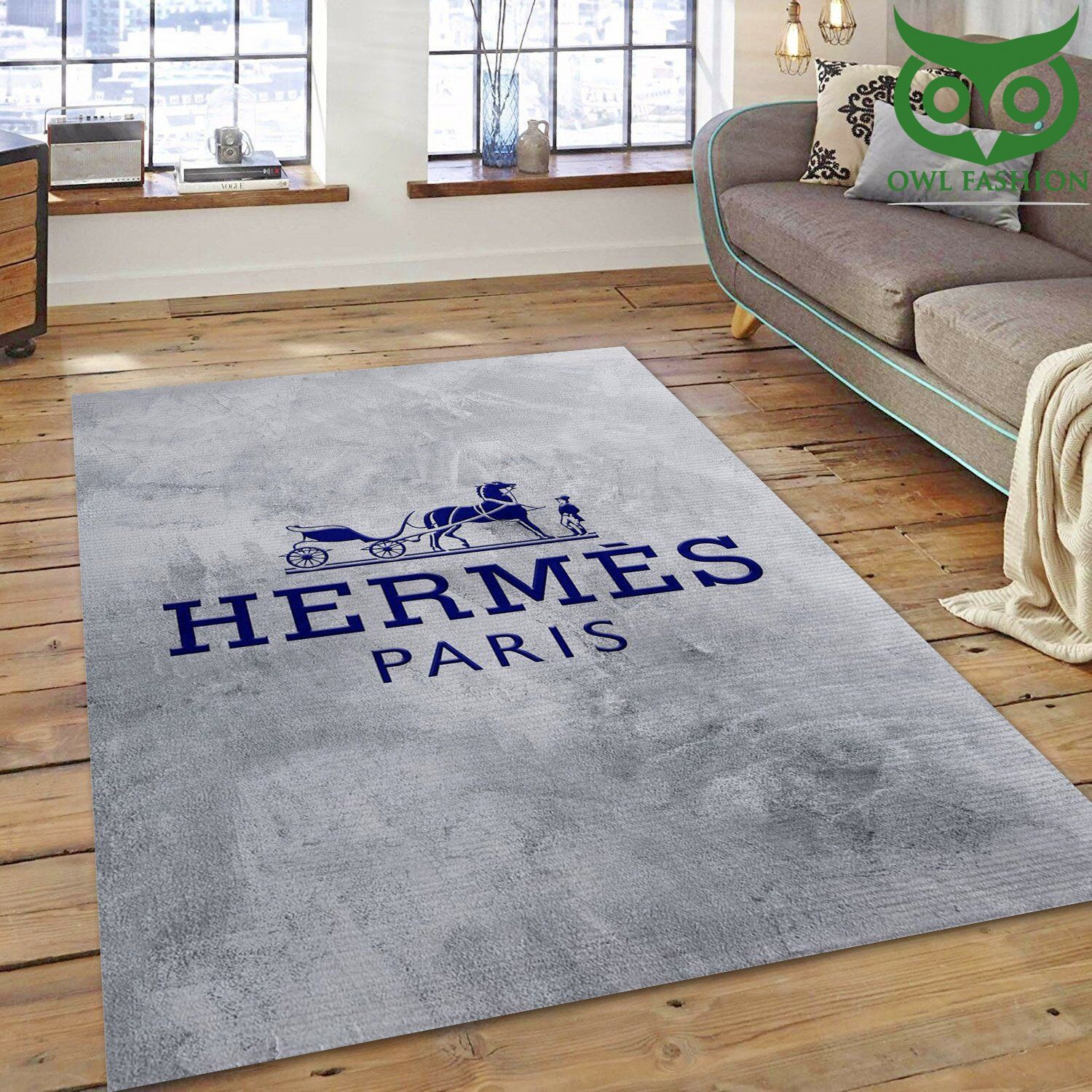 Luxury Hermes Paris Art carpet rug Home and floor Decoration