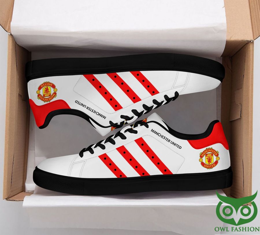 Manchester United White Stan Smith Shoes