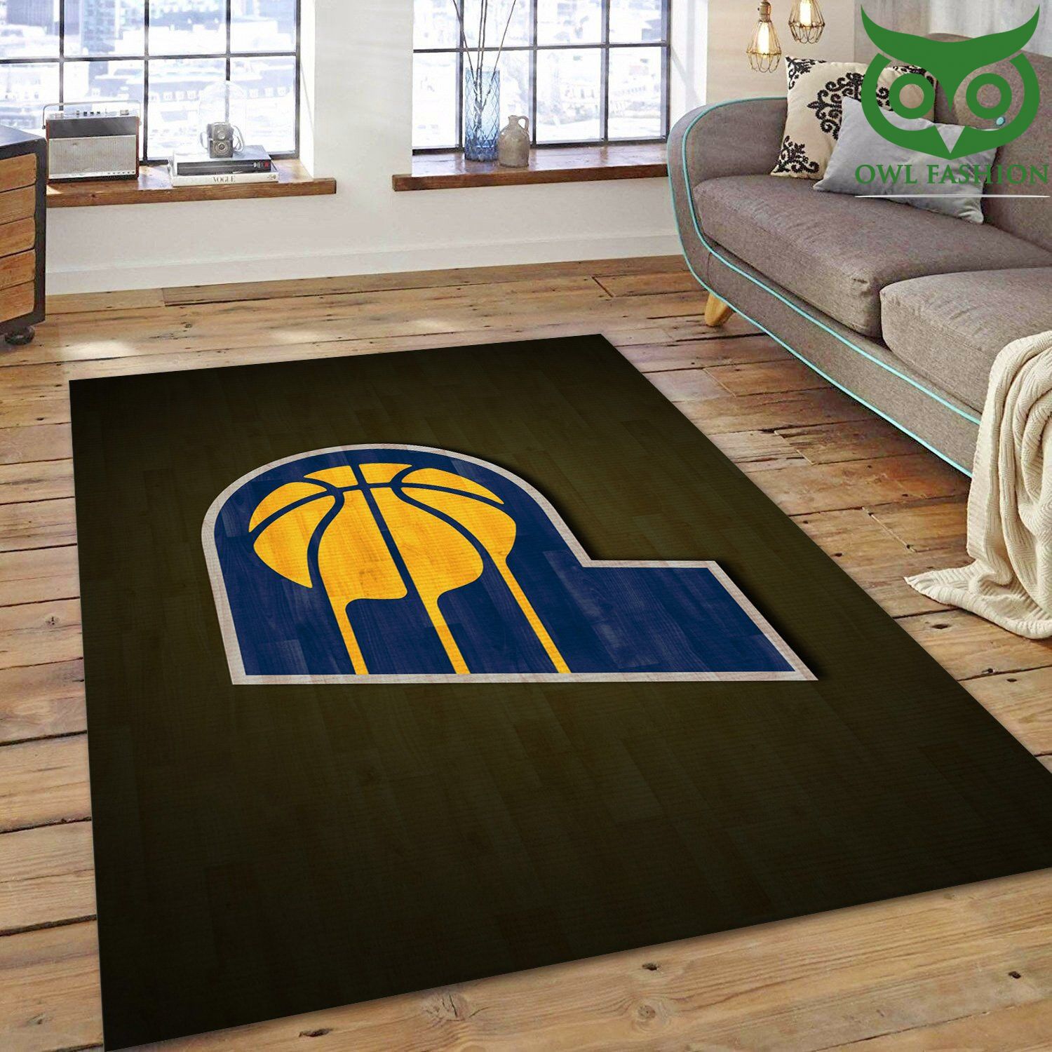 NBA Indiana Pacers Logo Area room decorate floor carpet rug 