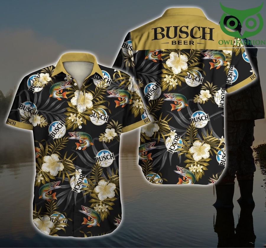 Tlmus Busch 2 Fish Hawaiian shirt short sleeve summer wear