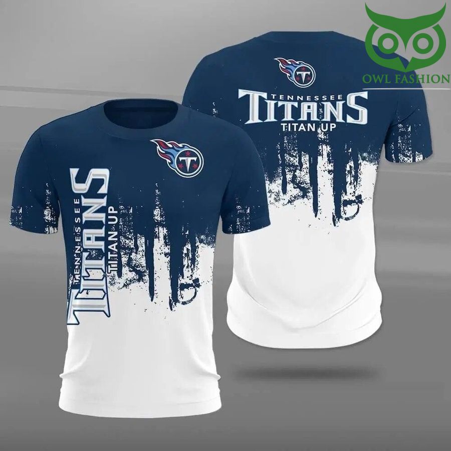 NFL Tennessee Titans titan up Paint Forest Casual 3D t-shirt