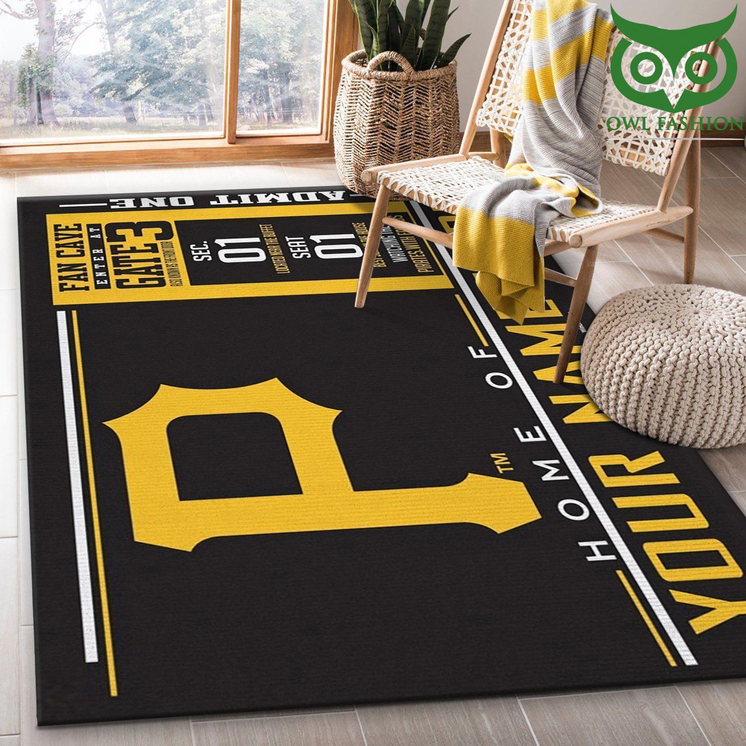 Pittsburgh Pirates Wincraft Personalized Area carpet rug limited edition