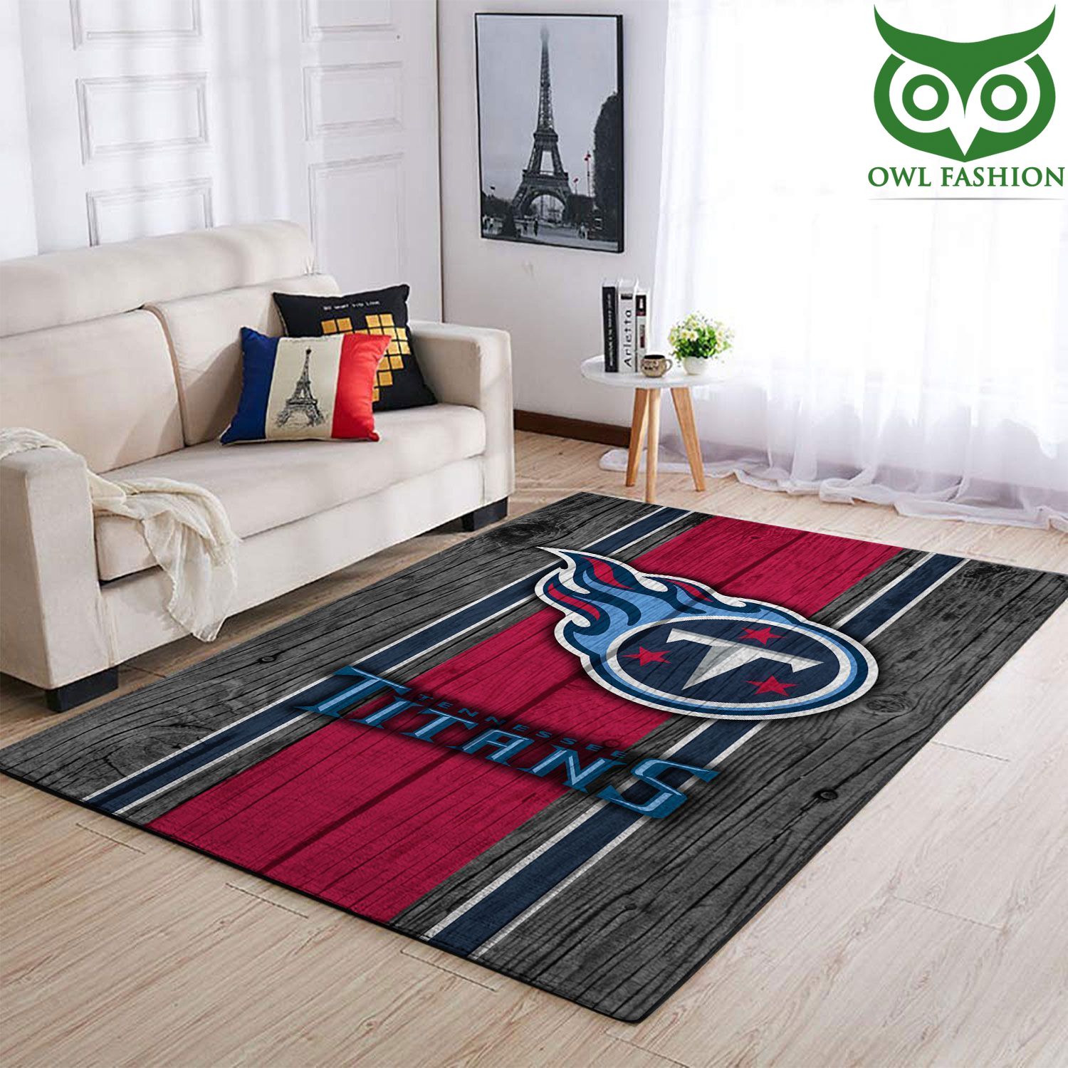 Tennessee Titans Nfl Team Logo Wooden Style carpet rug limited edition