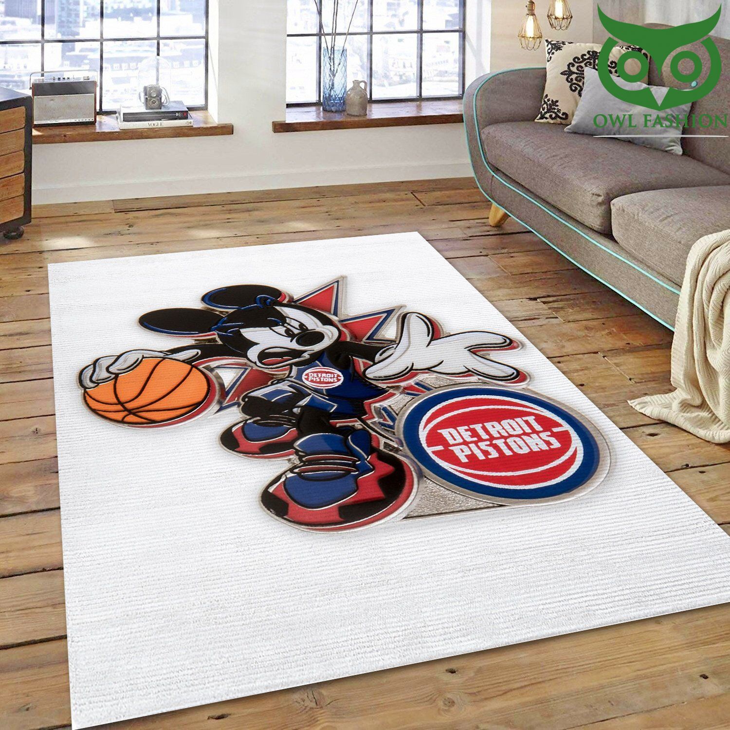 NBA Detroit Pistons Disney Area home and floor decor carpet rug 