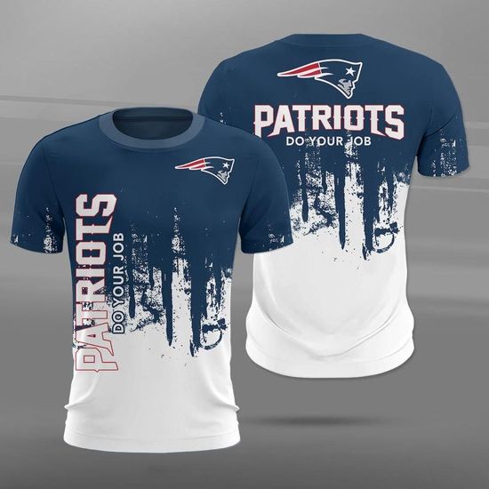 NFL New England Patriots do your job Paint Forest Casual 3D t-shirt