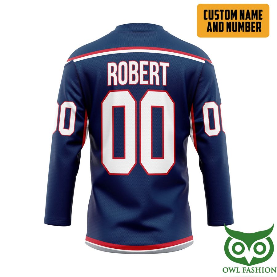 6 3D Columbus Blue Jackets NHL Custom Name Number Hockey Jersey