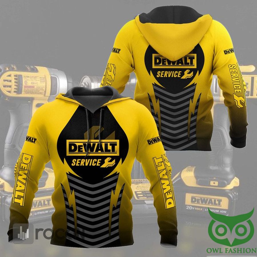 20 DeWATLT Service Bright Yellow and Black Wrench 3D Shirt