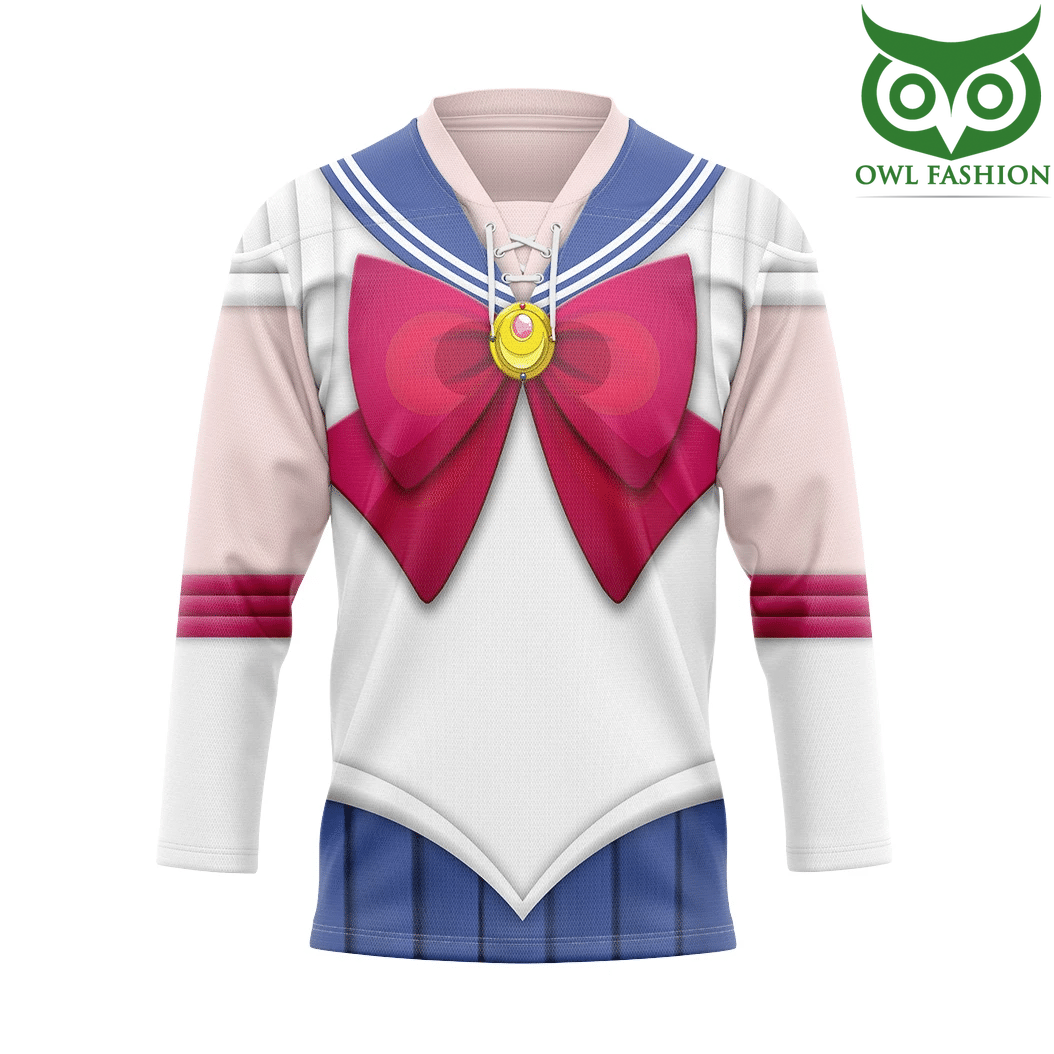 28 3D Sailor Moon Custom Hockey Jersey