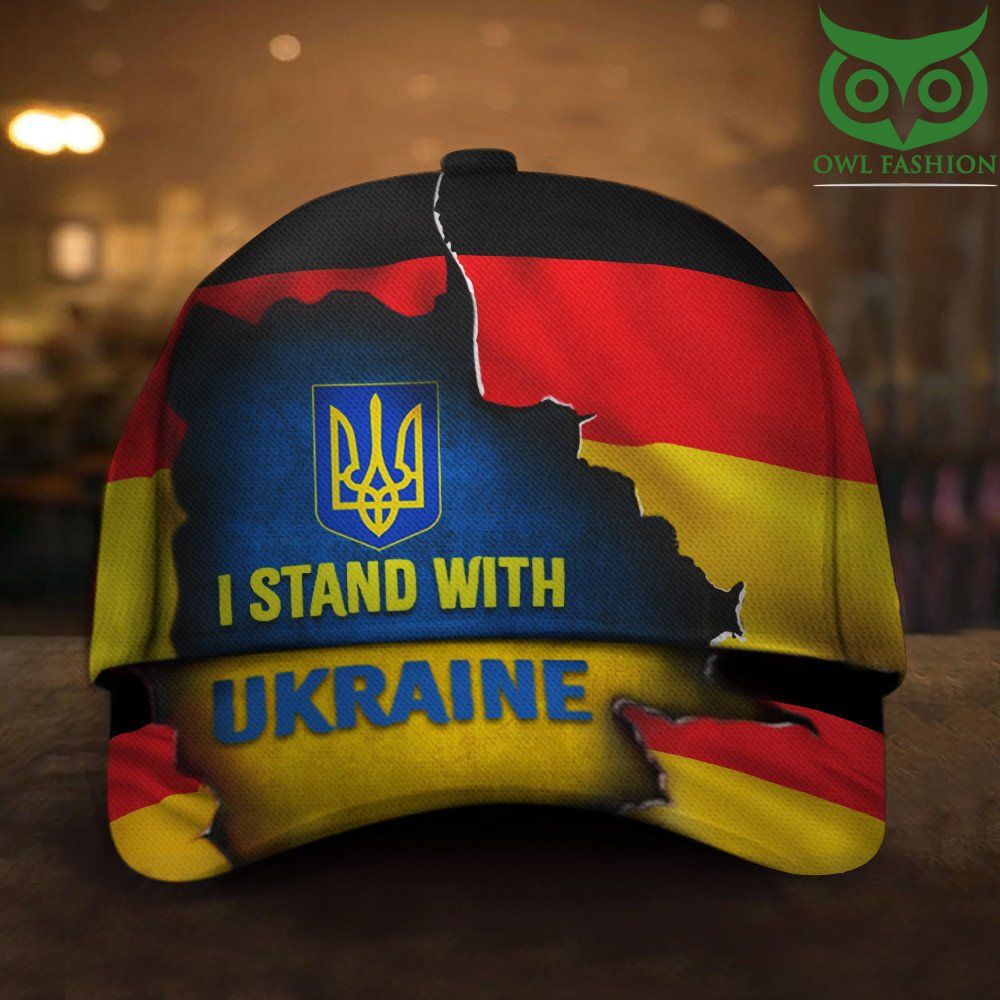 I Stand With Ukraine Germany Flag Hat Support Pray For Ukraine Merch For Germany
