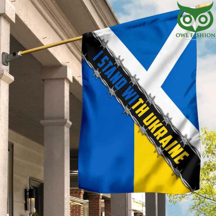 I Stand With Ukraine Scotland Ukrainian Flag For 2022 Support Ukraine