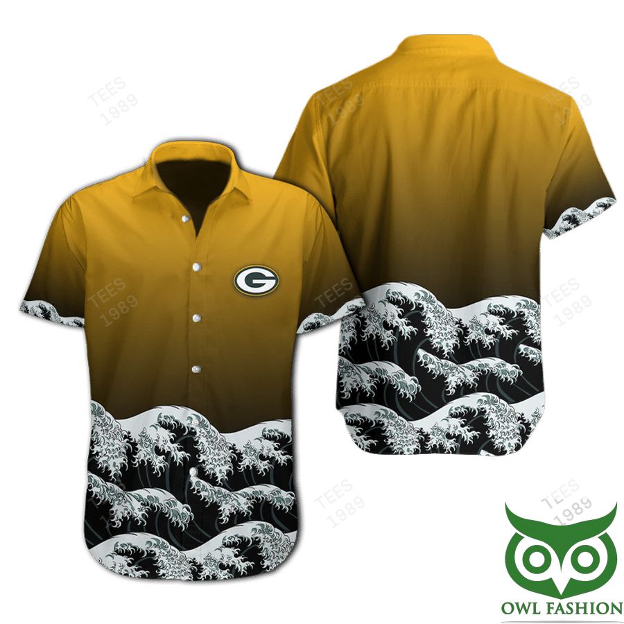 NFL Green Bay Packers Waves Hawaiian Shirt 