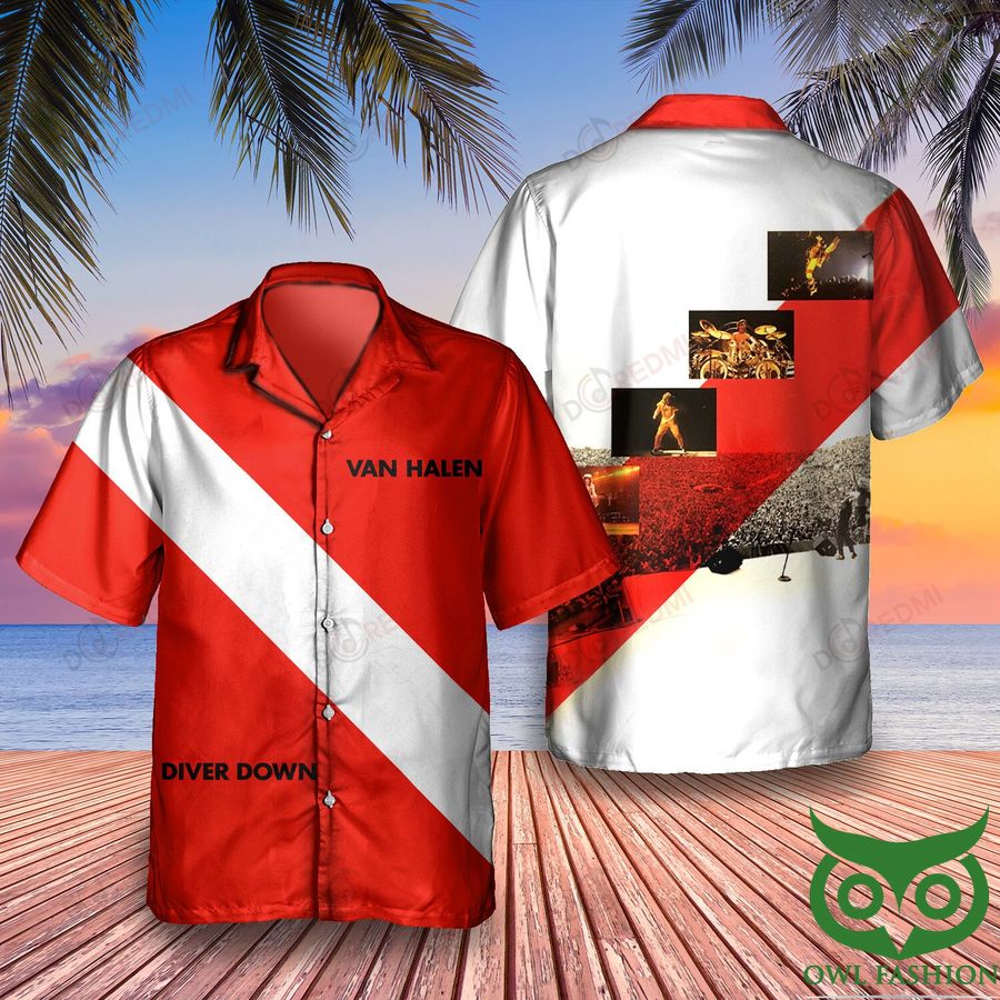 Van Halen Driver Down 5th Studio Album Hawaiian Shirt