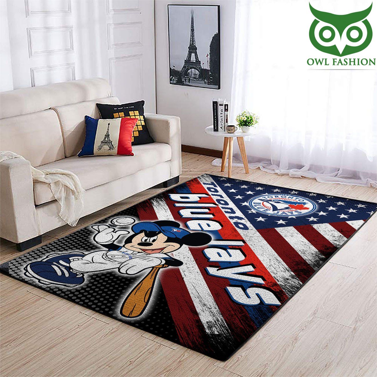 Toronto Blue Jays Mlb Team Logo Mickey Us Style carpet rug
