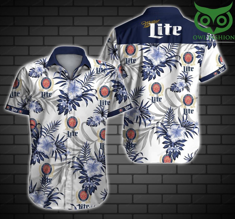 Luxury Tlmus Miller Lite Hawaiian shirt short sleeve summer wear