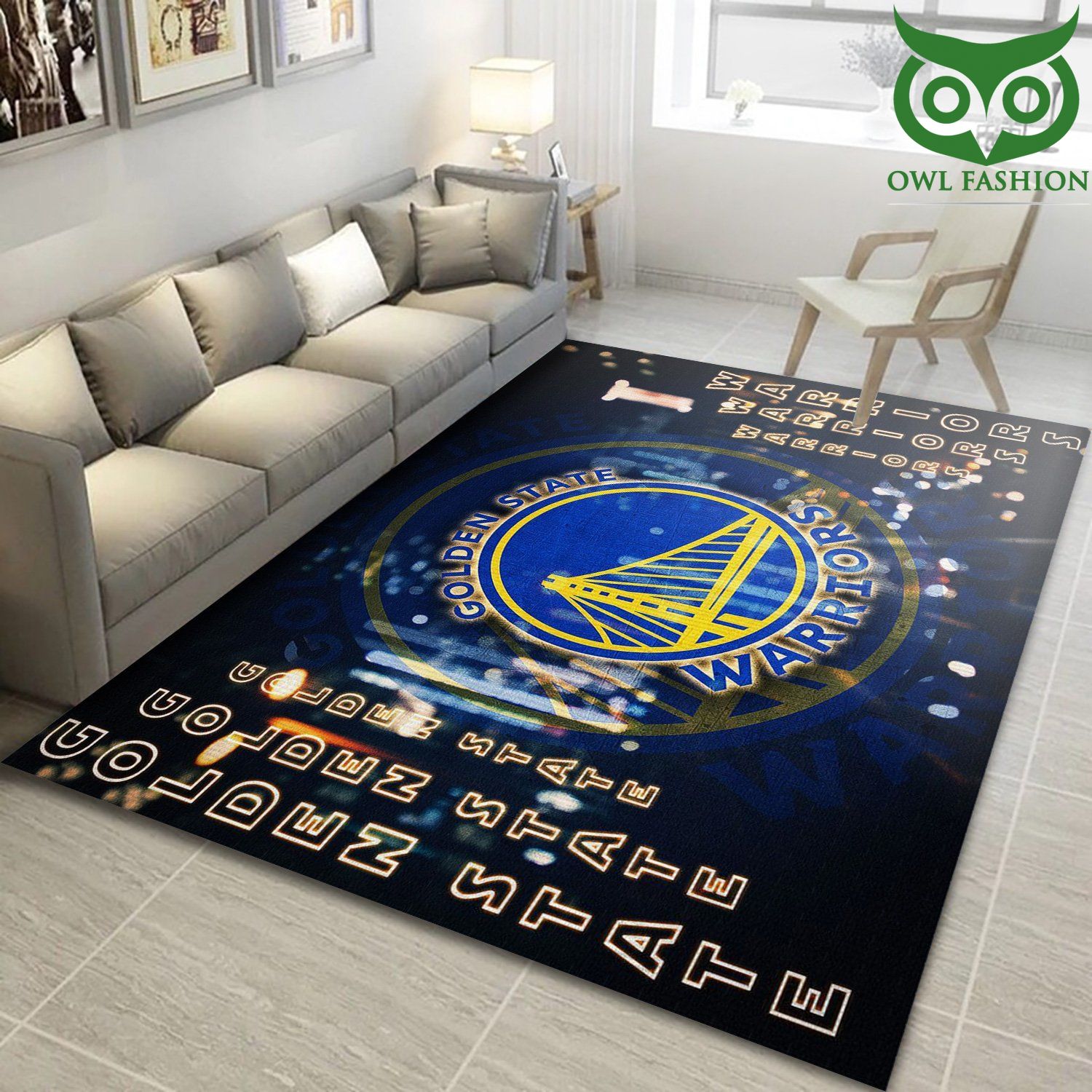 Golden State Warriors NBA Team home and floor decor carpet rug 