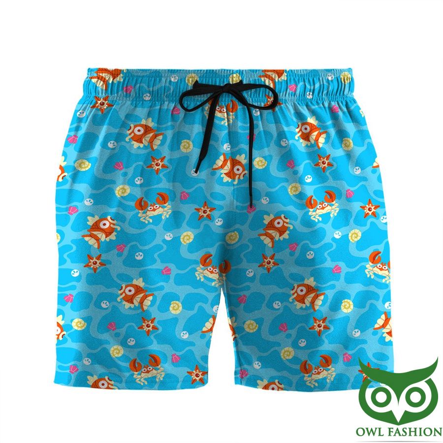 348 Gearhumans 3D Summer Vibe Pokemon Hawaiian Custom Men Shorts