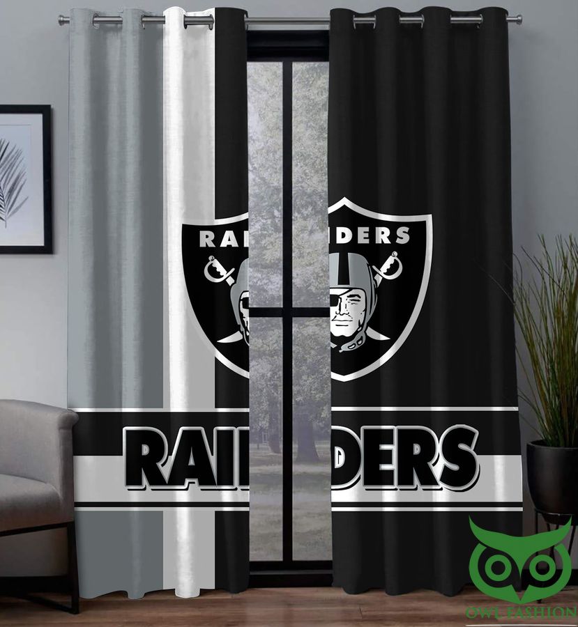 NFL Oakland Raiders Limited Edition Window Curtains - Owl Fashion Shop