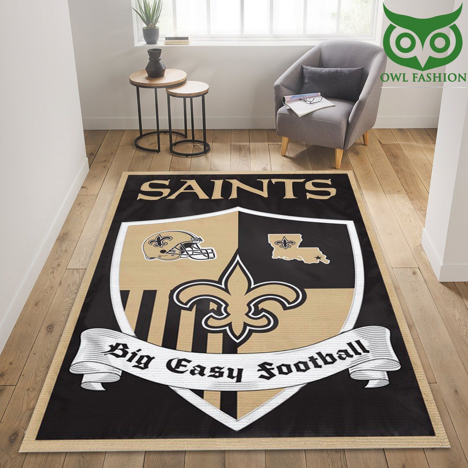 New Orleans Saints Big Easy NFL carpet rug special