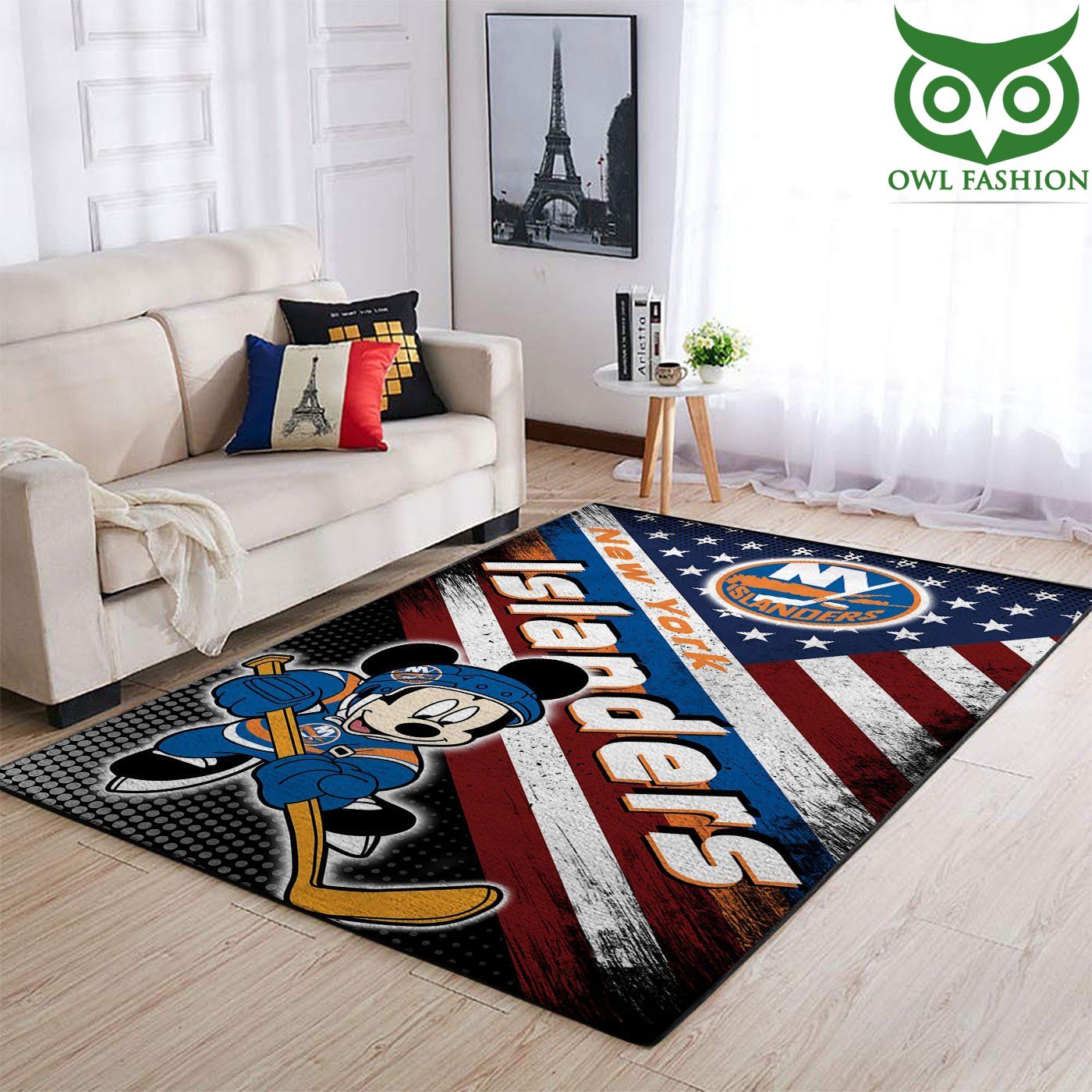New York Islanders Nhl Team Logo Mickey Us Style home and floor decor carpet rug 