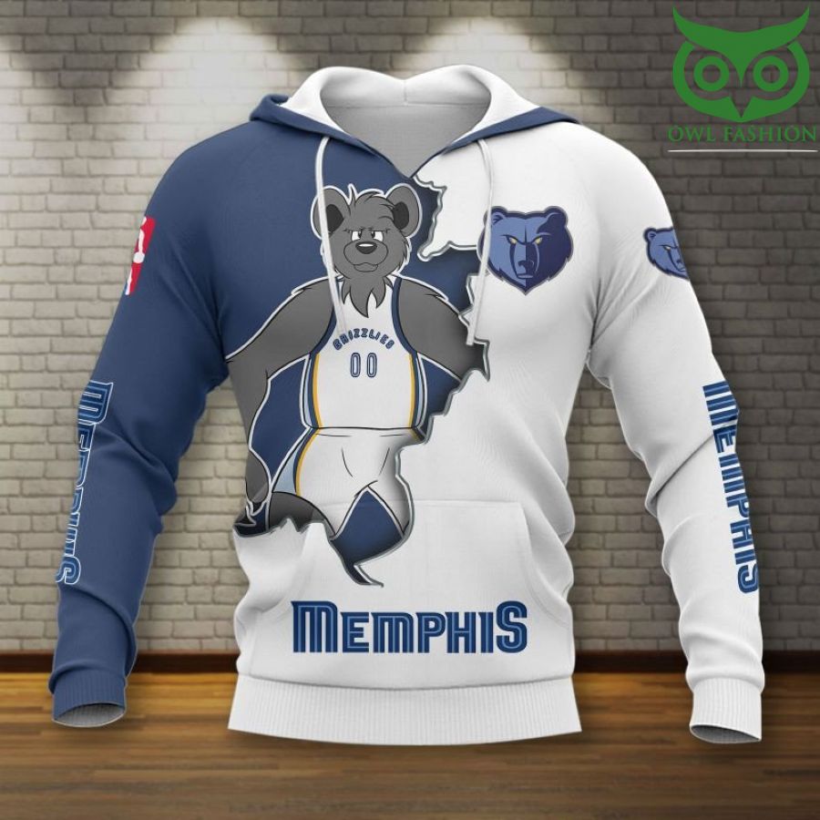 114 NBA Memphis Grizzlies Grizz team mascot 3D Shirt for basketball lovers
