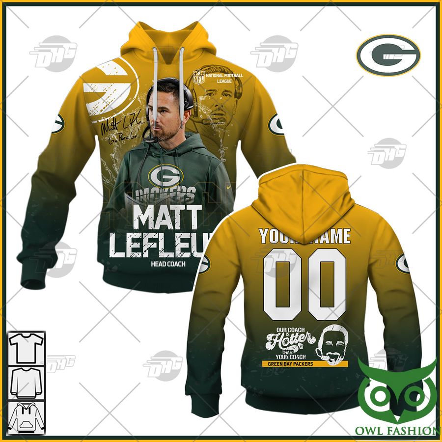 Personalize NFL Head Coach Matt LeFleur Green Bay Packers Coach Of The Year Hoodie Special Version