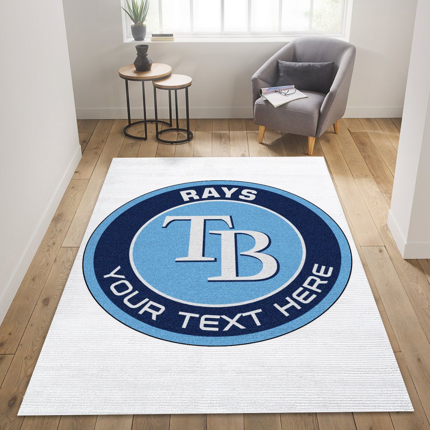 Customizable MLB Tampa Bay Rays Floor home decoration carpet rug