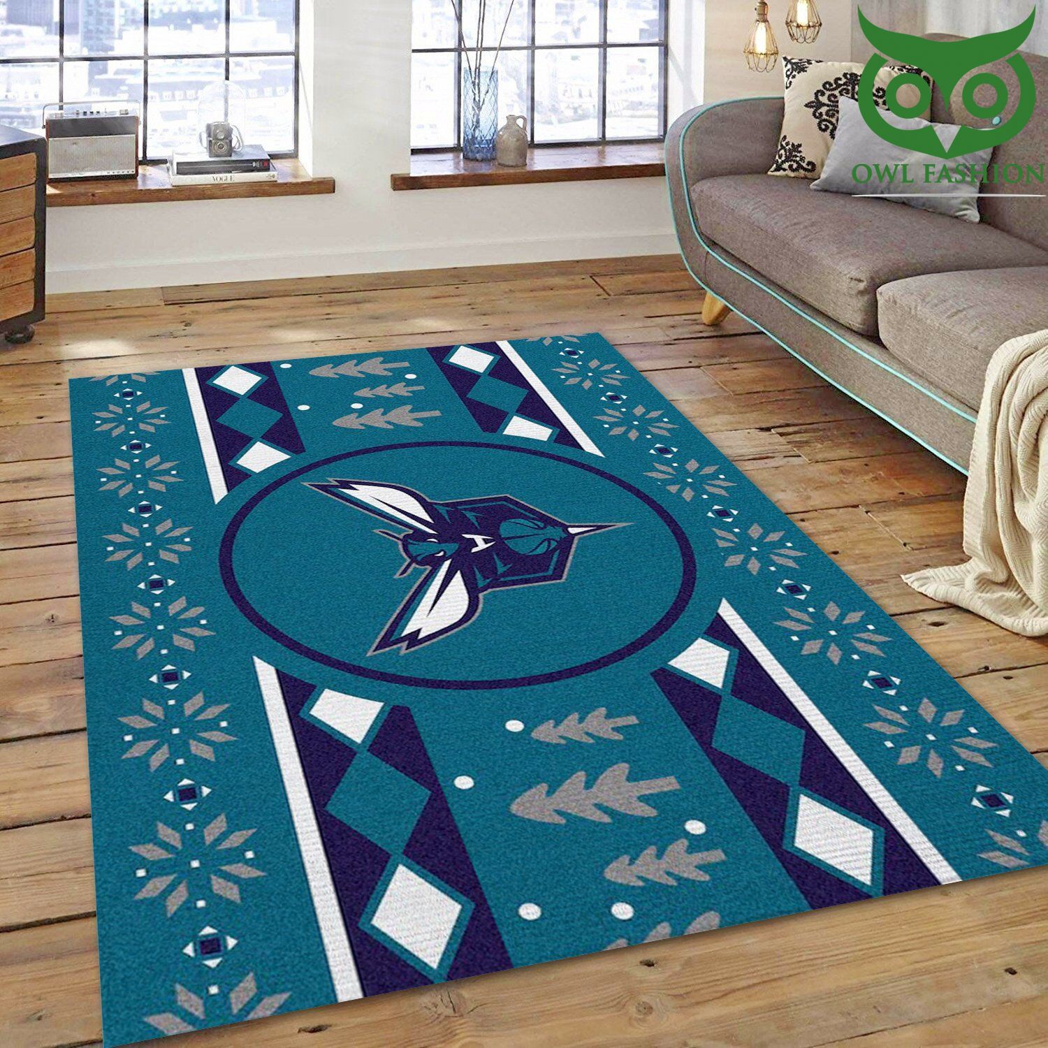 NBA Charlotte Hornets home and floor decor carpet rug 