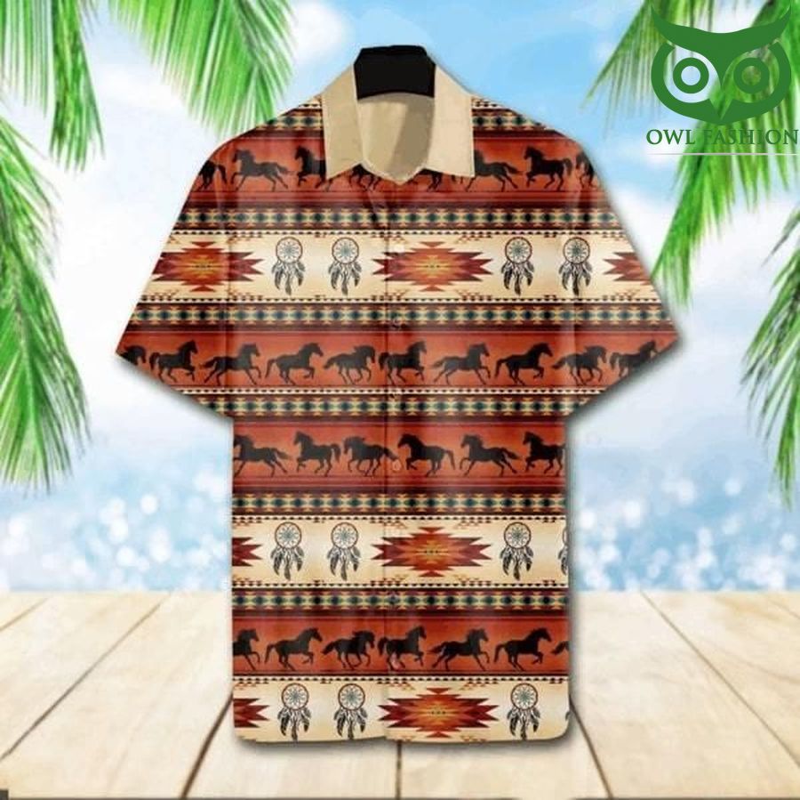 Native american symbols hawaiian shirt 