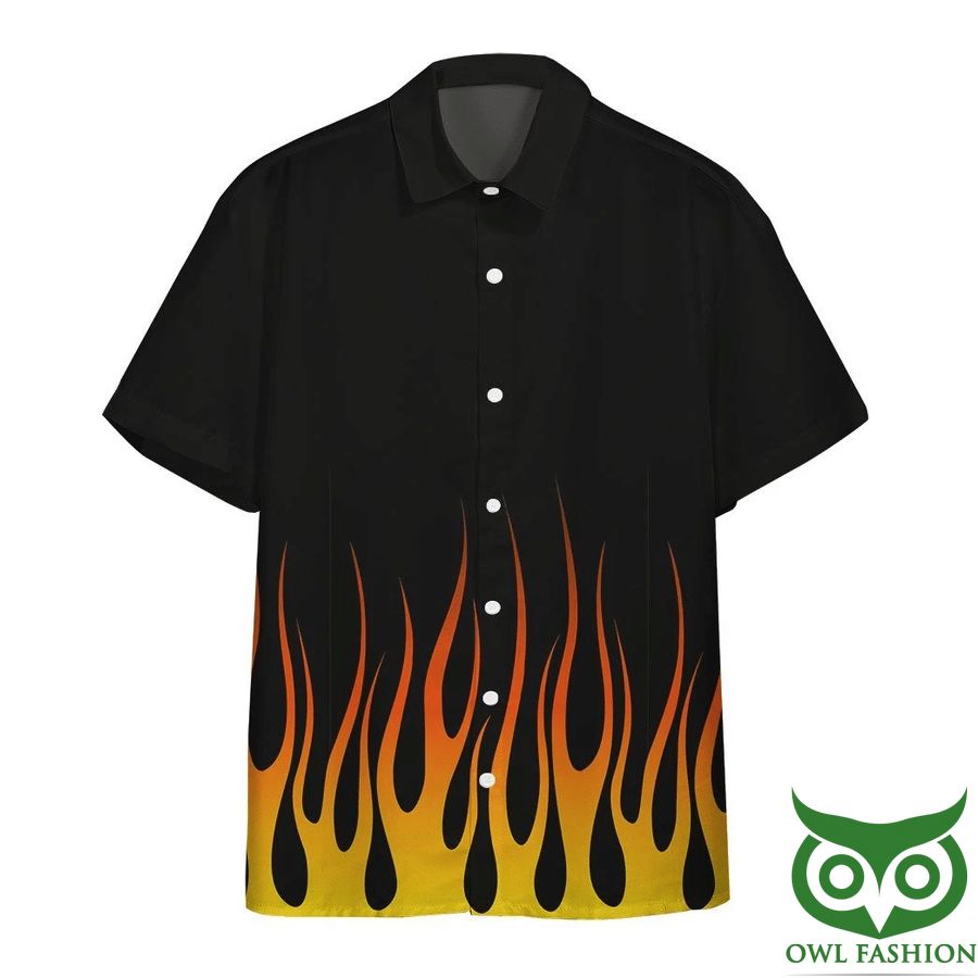 3D AOP Hot Rod Flame Stencils Custom Hawaiian Shirt