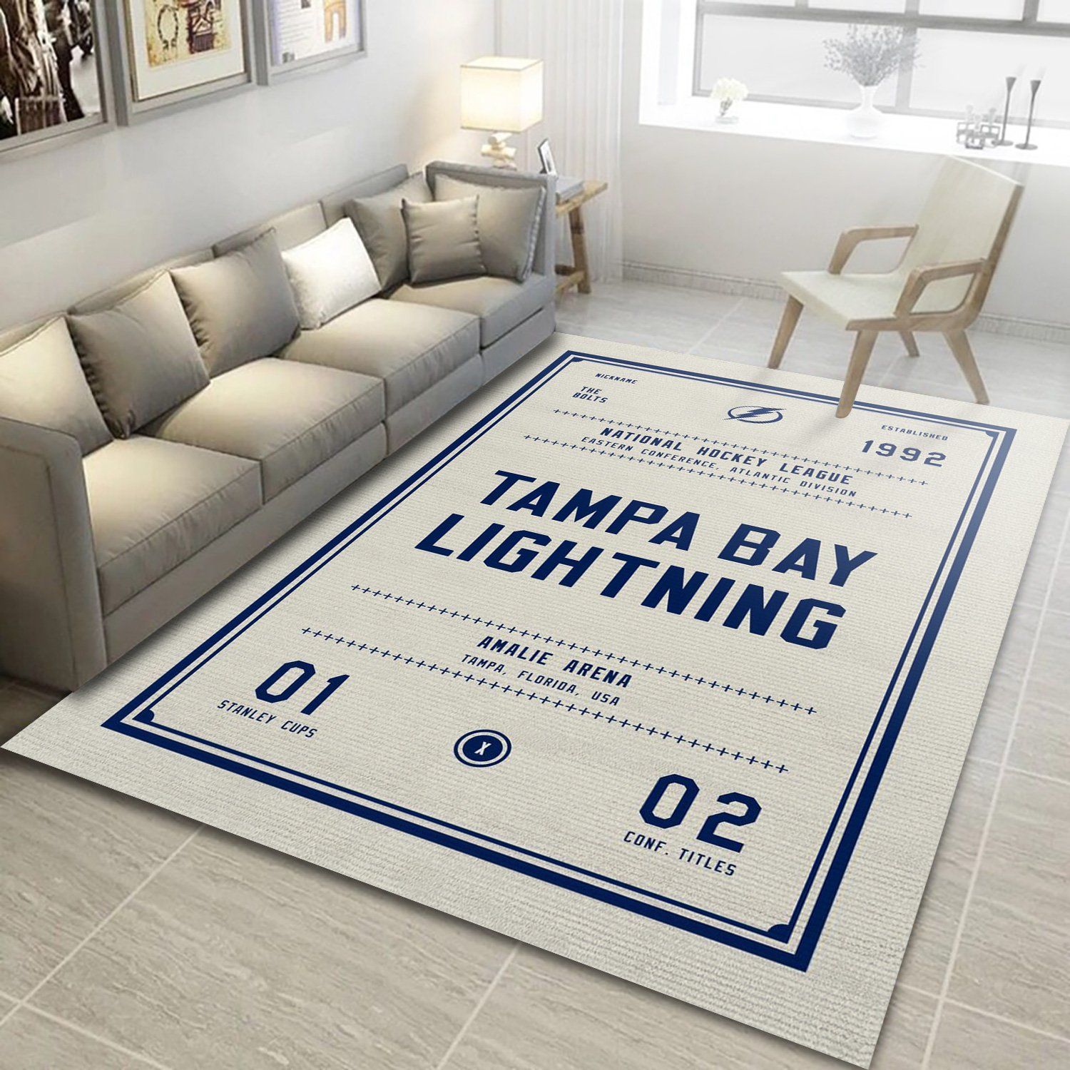 Tampa Bay Lightning NHL Floor home decoration carpet rug for fans