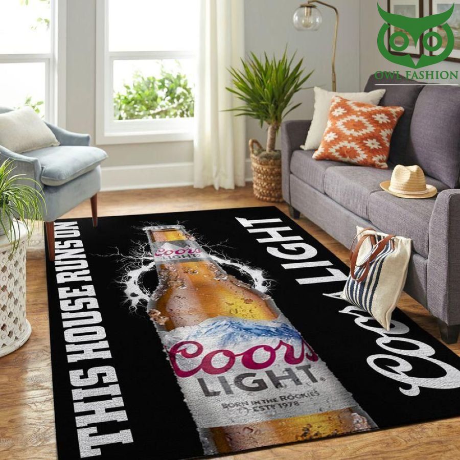 Coors Light This House Runs On Room Carpet rug