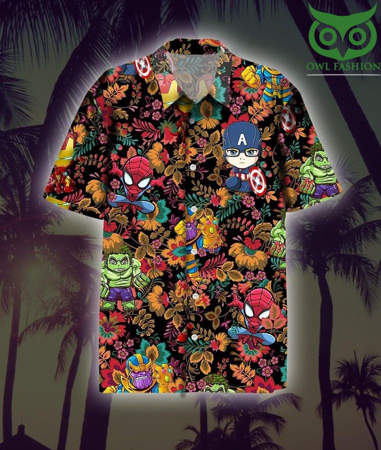 Marvel Hawaii Shirt Hawaiian shirt short sleeve summer wear