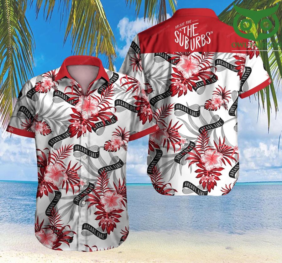 Tlmus-arcade Fire Hawaiian shirt short sleeve summer wear