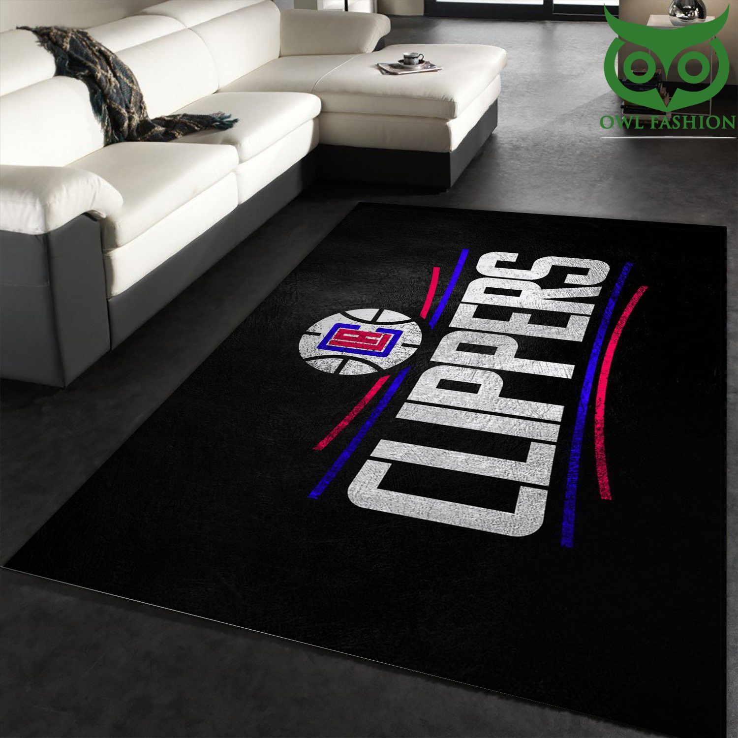 Los Angeles Clippers Area home and floor decor carpet rug LIMITED EDITION