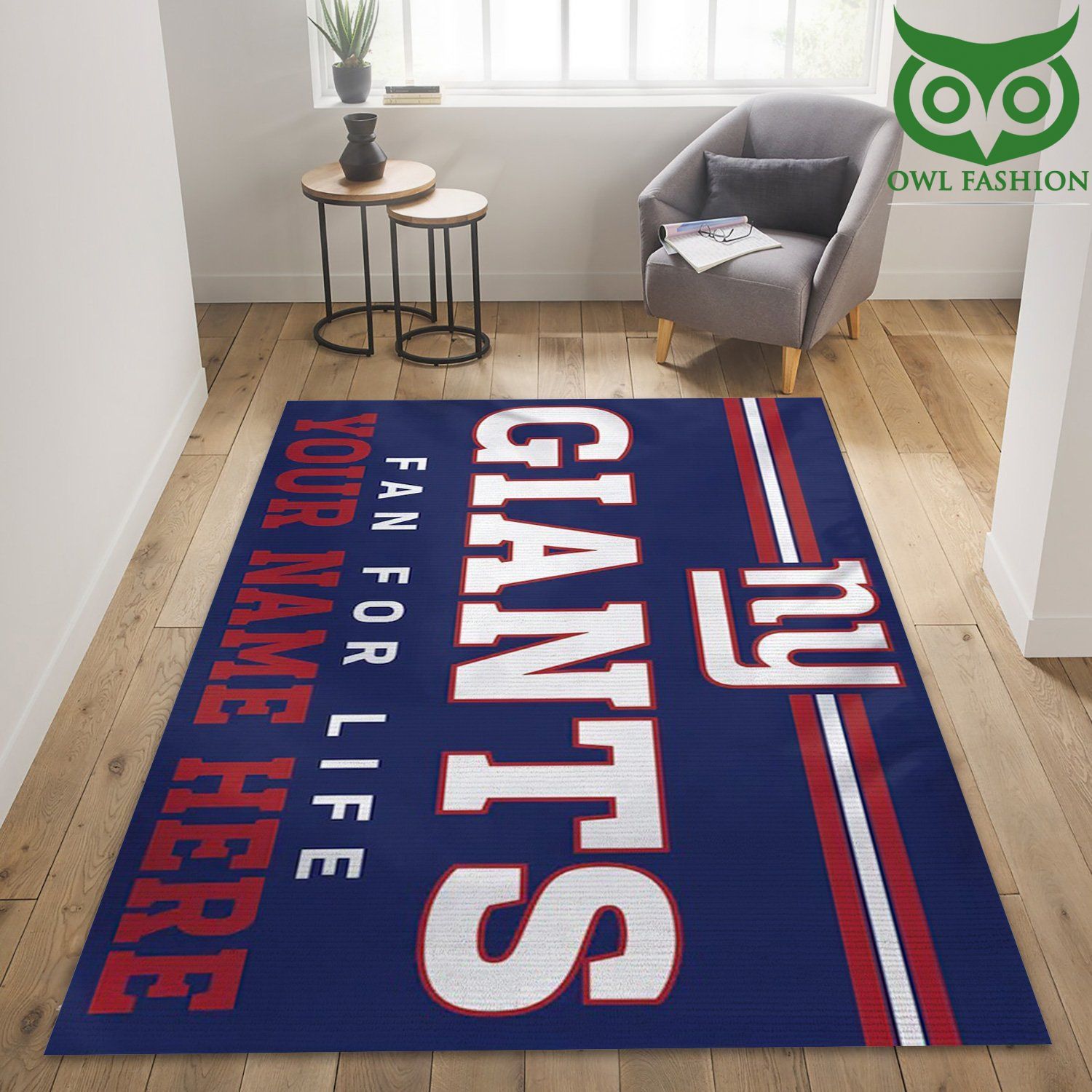 NFL New York Giants Fan Customizable Sport carpet rug Home and floor Decoration