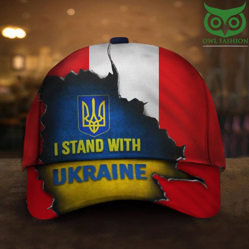 I Stand With Ukraine Austria Flag Hat 2022 Fuck Putin Stand With Ukraine Merch Austrian Gift