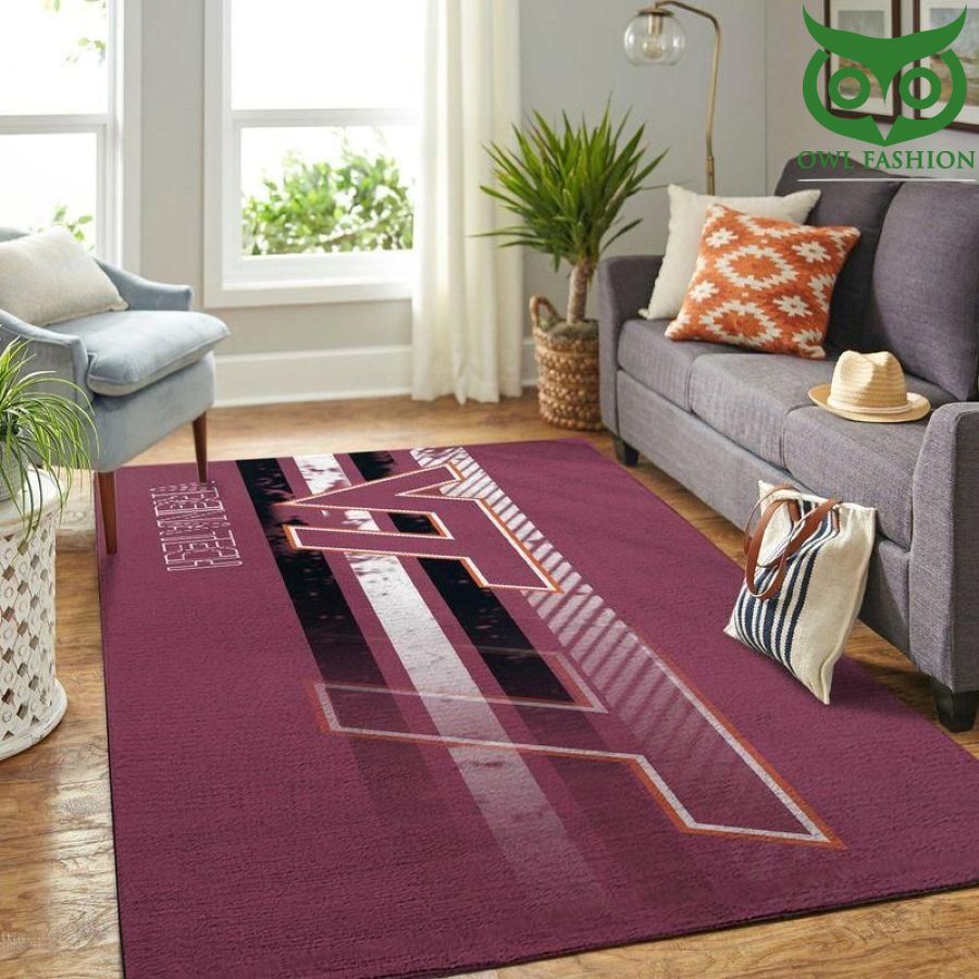 Virginia Tech Hokies Ncaa room decorate floor carpet rug 
