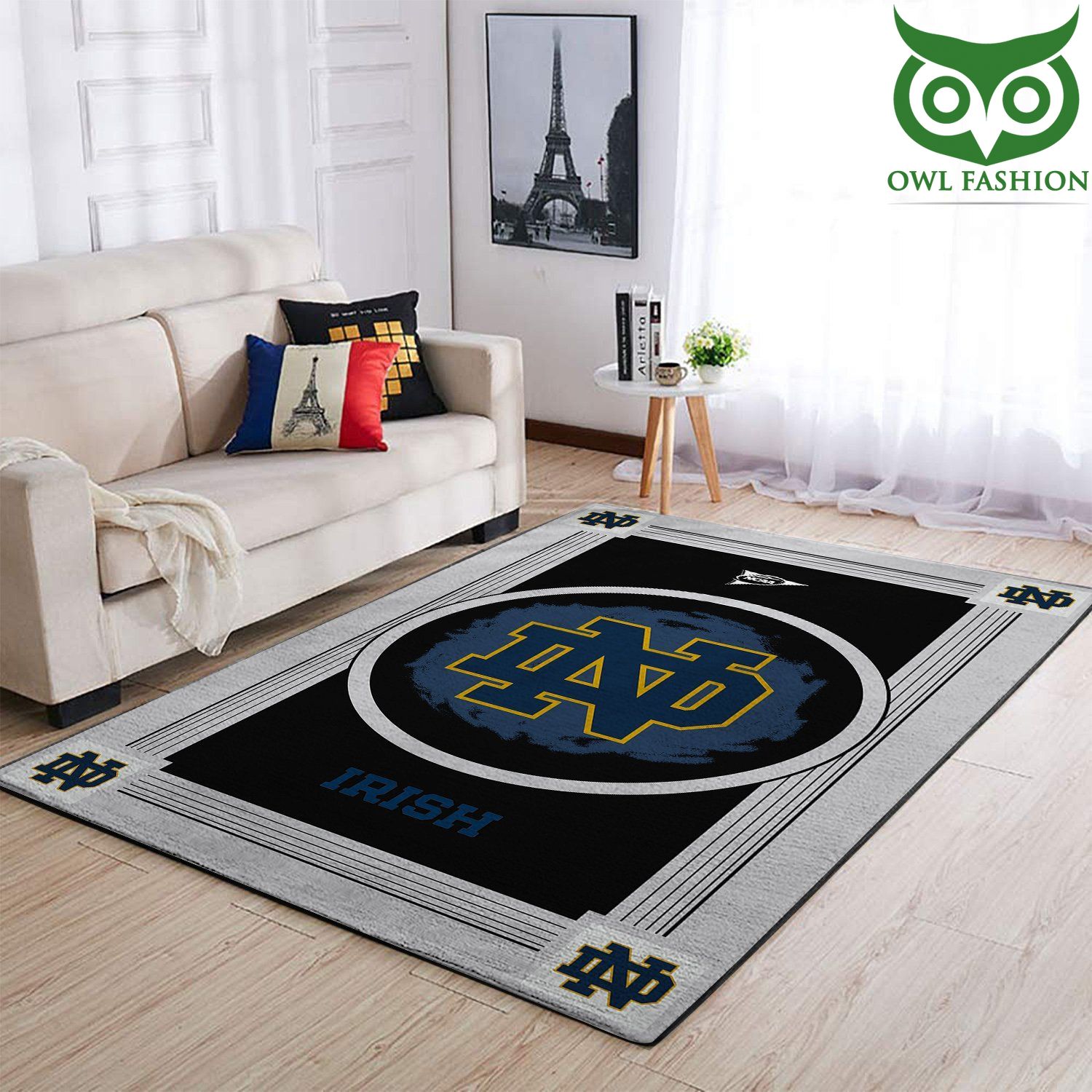 Notre Dame Fighting Irish Ncaa Team Logo Nice room decorate floor carpet rug 