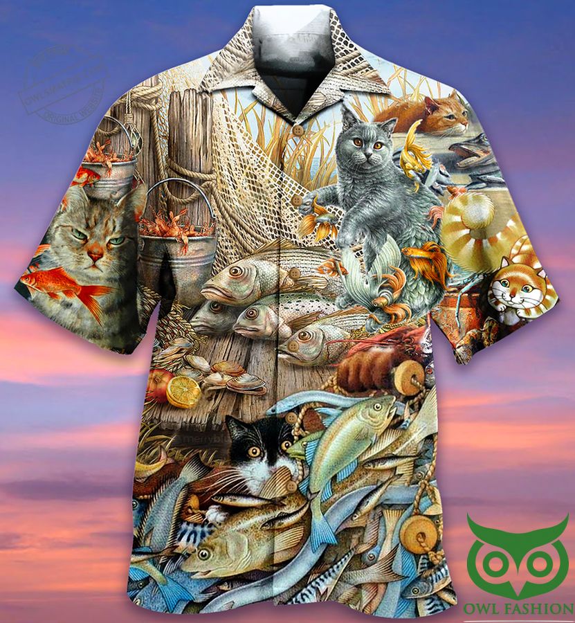Cats Love Fish Limited Edition Hawaiian Shirt