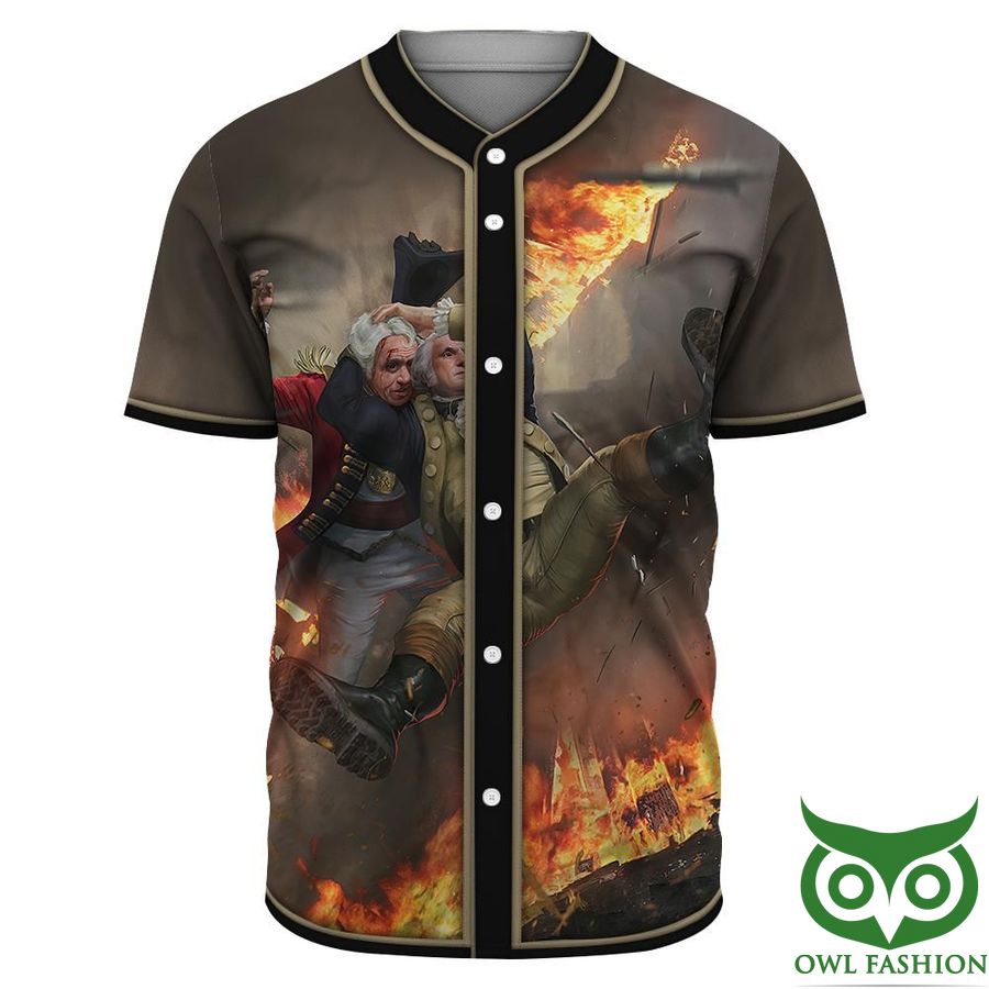 Gearhuman 3D George Washington Stunner Custom Jersey Shirt