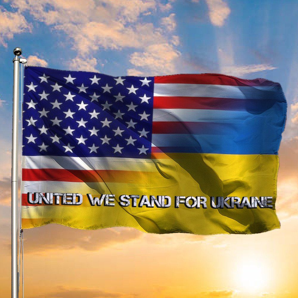3 United Stand With Ukraine Flag American Pray For Ukraine Flag