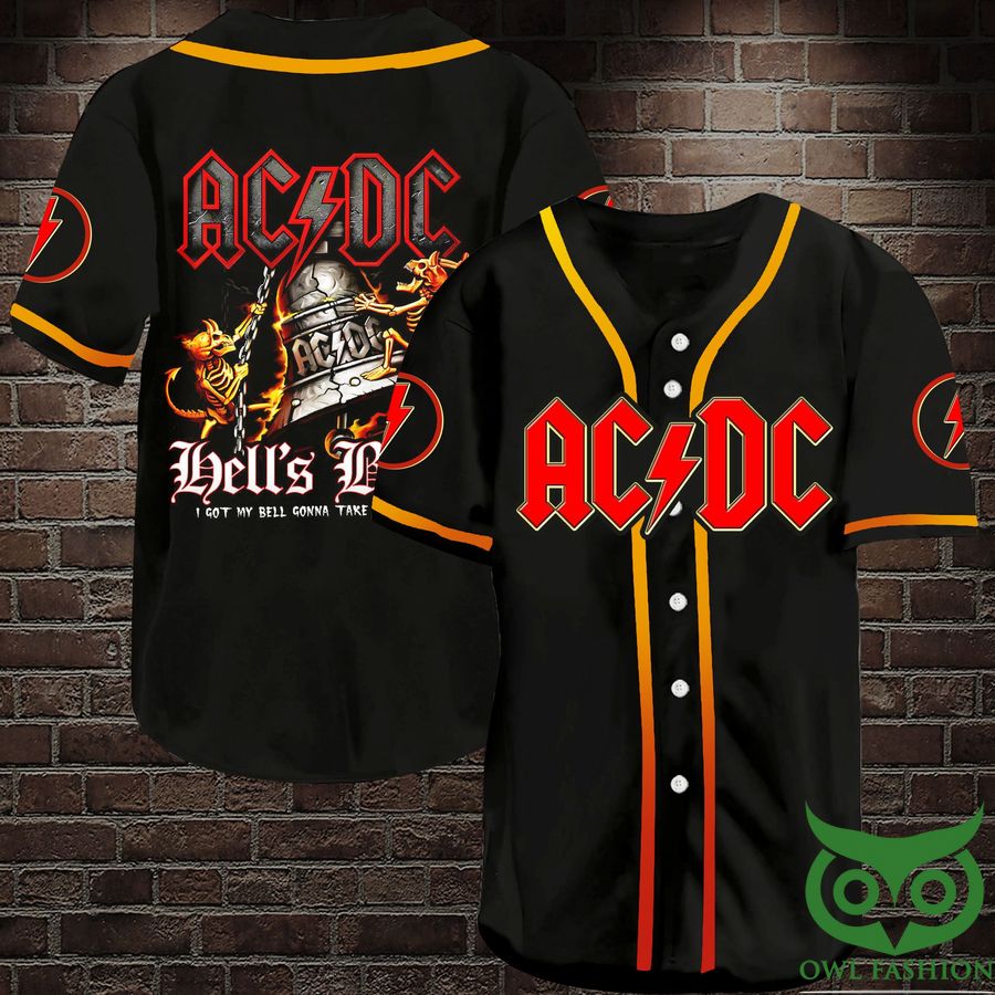 ACDC Got My Bell Rock Band Baseball Jersey Shirt