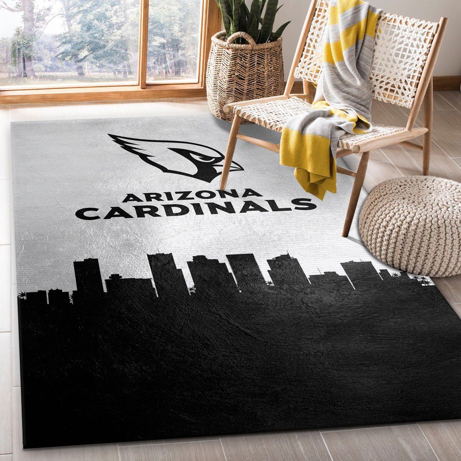Arizona Cardinals Skyline NFL Area Floor home decoration carpet rug