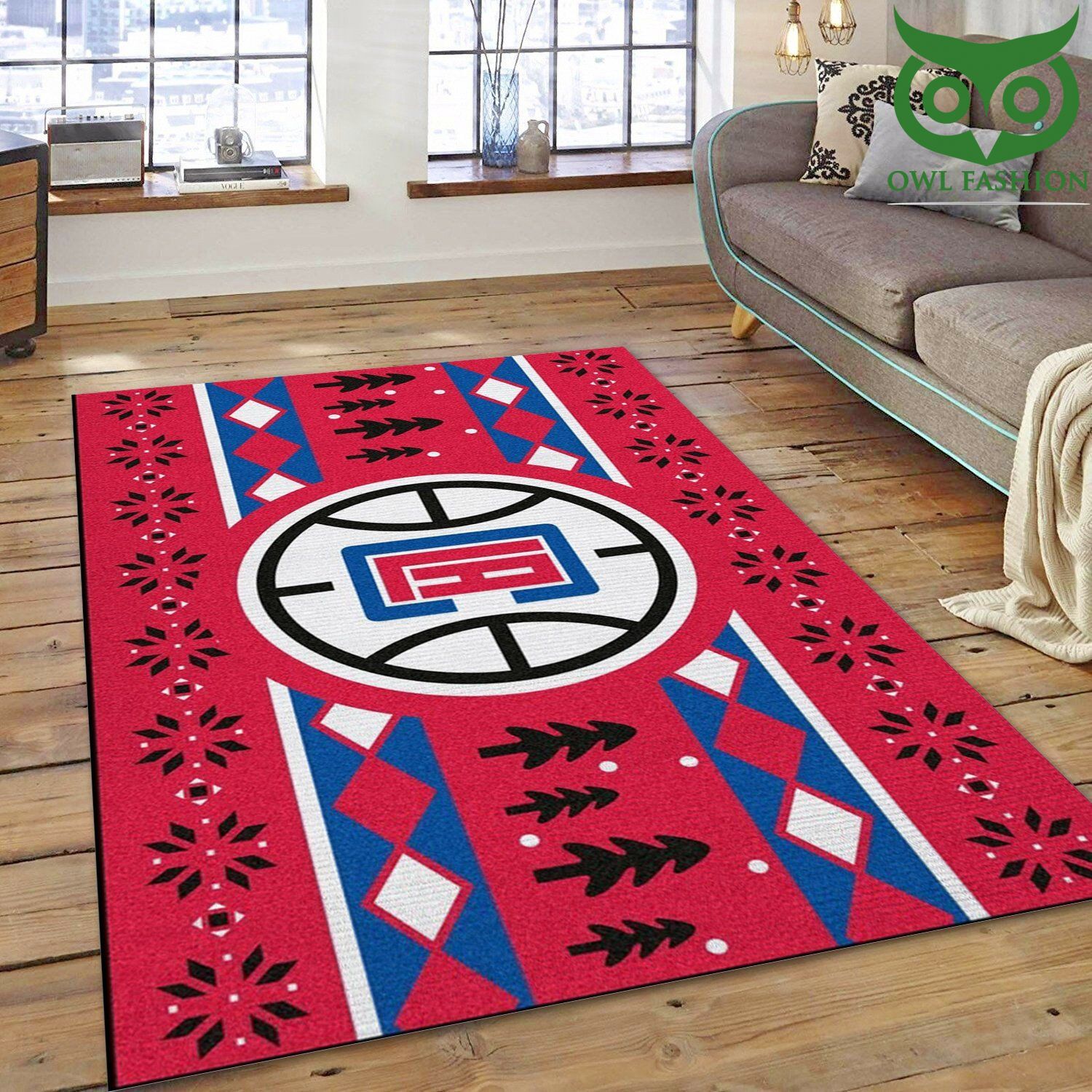 La Clippers 9 NBA carpet rug Home and floor Decor
