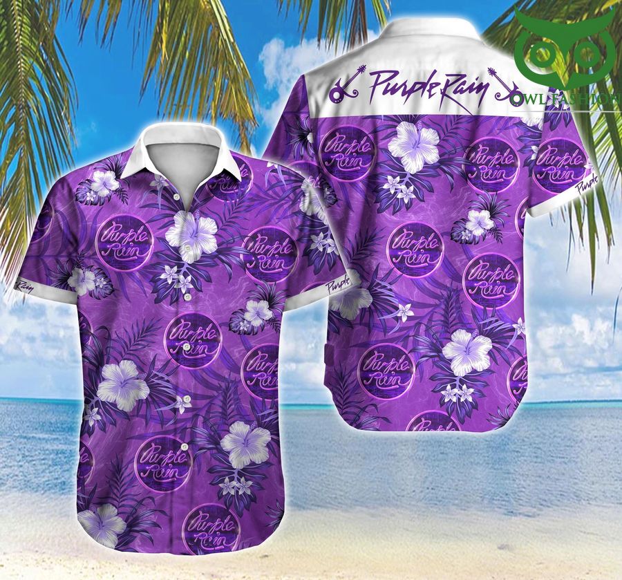 Purple Rain Logo Hawaiian Shirt Summer 