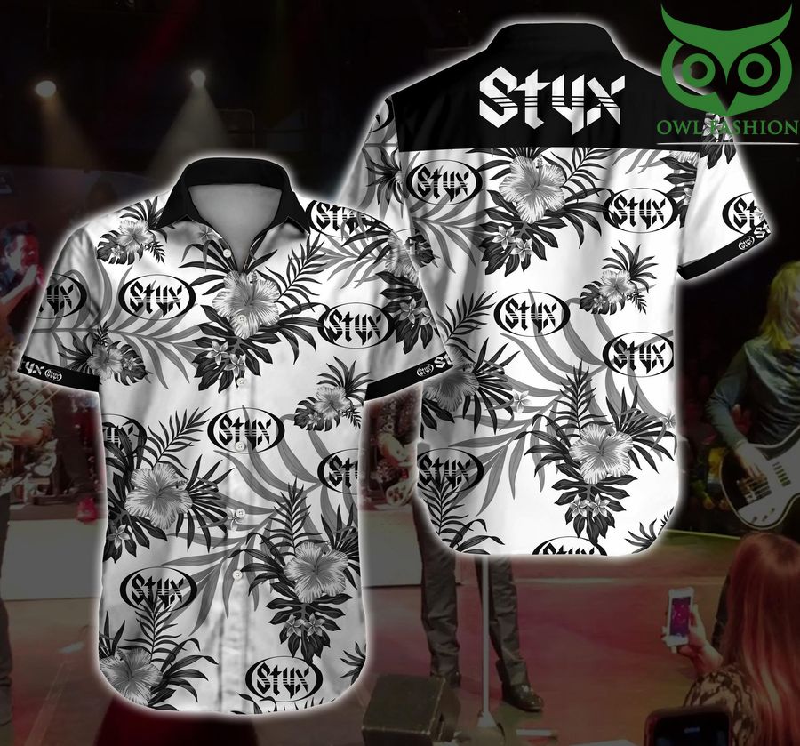 Styx Hawaiian shirt short sleeve summer wear