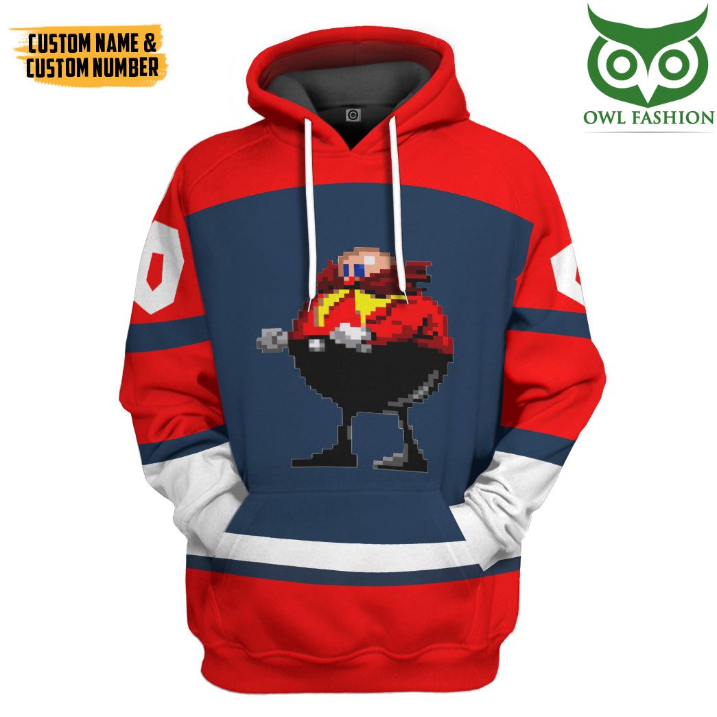 CBzdBShU 2 Sonic the Hedgehog Dr Sport Custom Name Custom Number 3D Hoodie Tshirt Apparel