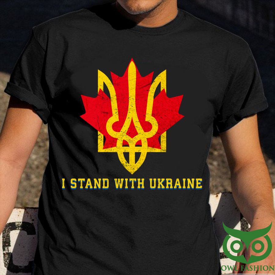 11 Canadian Ukraine Symbol Stand With Support Ukraina Vintage 2D T Shirt